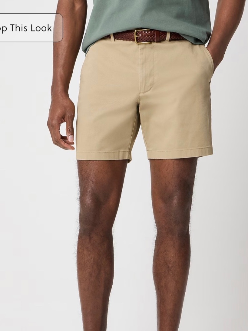 JCrew 7" flex chino short